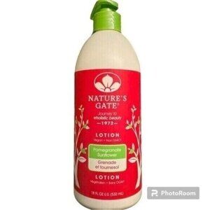Nature's Gate Pomegranate Sunflower Vegan Lotion 18 Fl Oz